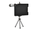 12X Zoom Telescope Telephoto Lens+ Tripod + Hard Skin Case Cover Protector Guard for Apple iPad Mini